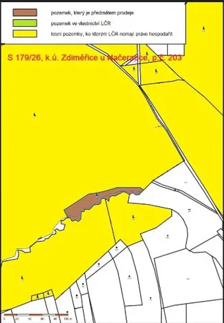 Prodej lesa, Načeradec, 1859 m2