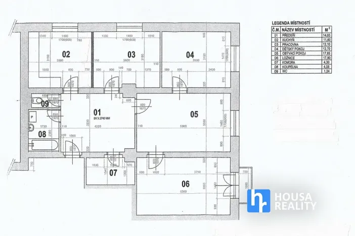 Pronájem bytu 4+1, Praha - Nusle, U družstva Repo, 96 m2
