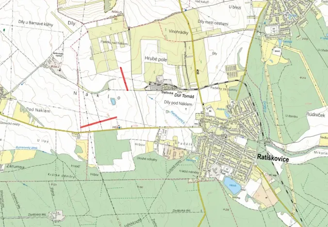 Prodej podílu pole, Ratíškovice, 3894 m2