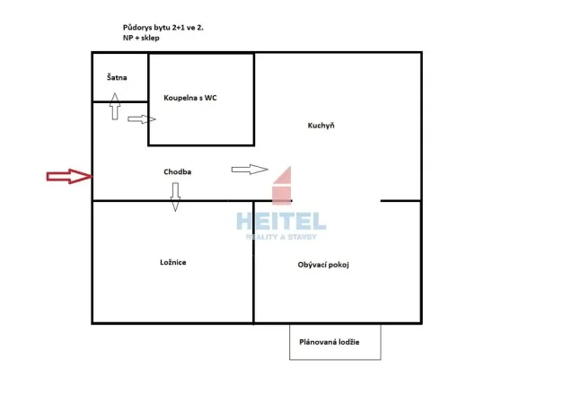 Pronájem bytu 2+1, Ostrava, Gerasimovova, 52 m2