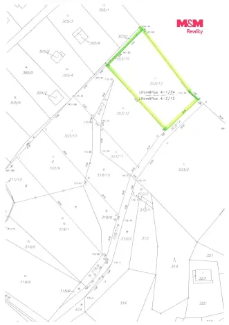Prodej zahrady, Ústí nad Labem - Církvice, 986 m2