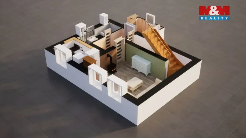 Prodej rodinného domu, Snědovice - Velký Hubenov, 70 m2