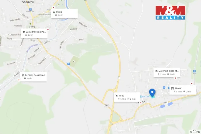 Prodej pozemku pro bydlení, Mrač, 1129 m2