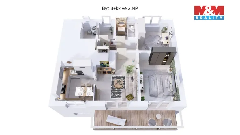 Prodej bytu 3+kk, Kamenný Újezd, 79 m2