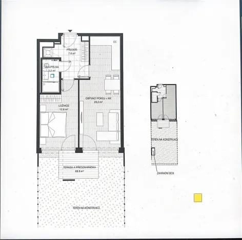 Pronájem bytu 2+kk, Praha - Chodov, Veselovského, 50 m2