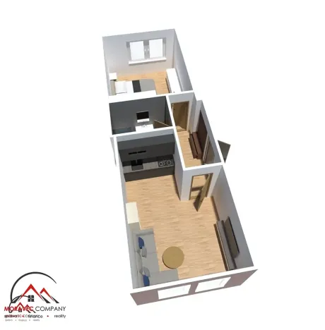 Pronájem bytu 2+kk, Ostrava, Křišťanova, 41 m2