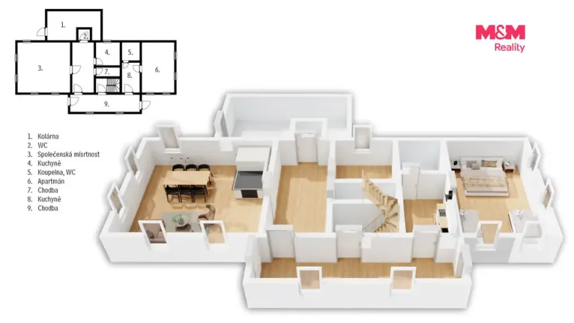 Prodej ubytování, Sněžné, 116 m2