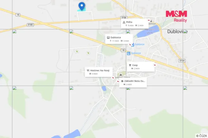 Prodej pozemku pro bydlení, Dublovice, 1001 m2