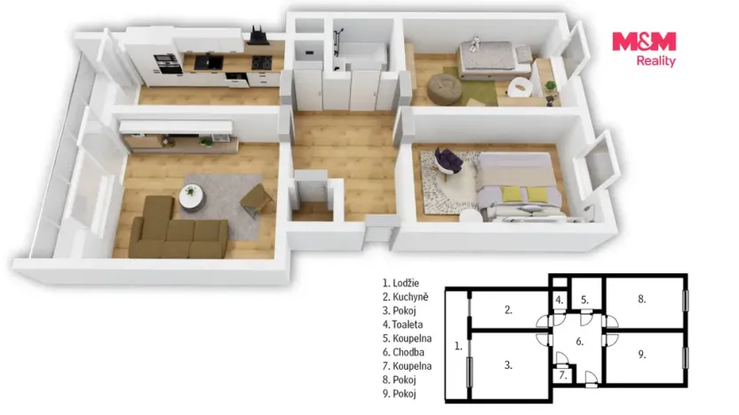 Prodej bytu 3+1, Beroun - Beroun-Město, Košťálkova, 79 m2