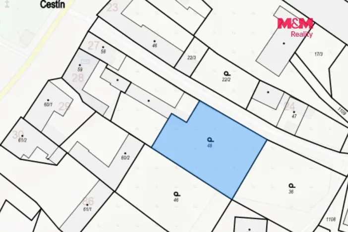 Prodej pozemku pro bydlení, Čestín, 1129 m2