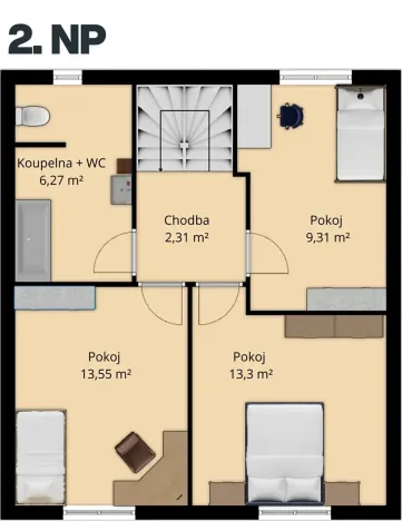 Prodej rodinného domu, Nevřeň, 95 m2