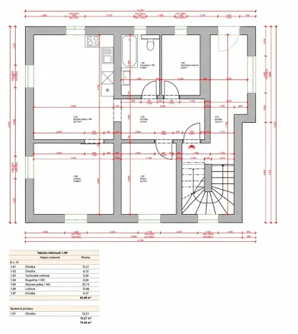 Pronájem bytu 3+kk, Liberec, Puškinova, 62 m2