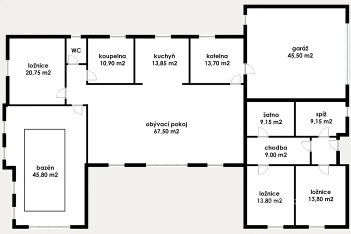 Prodej obchodního prostoru, Lom, Podkrušnohorská, 273 m2