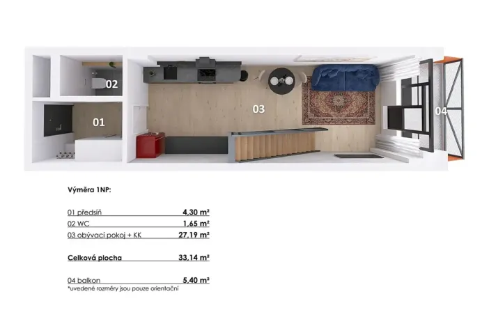 Prodej bytu 2+kk, Praha - Vysočany, Kolbenova, 53 m2