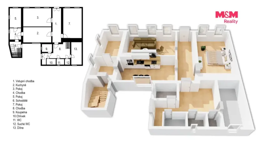 Prodej rodinného domu, Svratka, Libušina, 150 m2