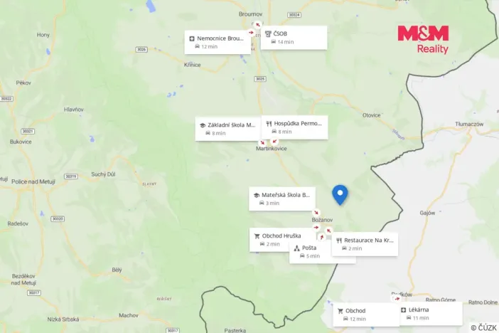 Prodej pozemku pro bydlení, Božanov, 3276 m2