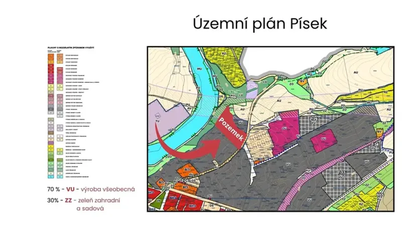 Prodej komerčního pozemku, Písek, Vrcovická, 12692 m2