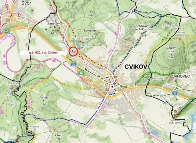 Prodej pozemku, Cvikov, 16 m2
