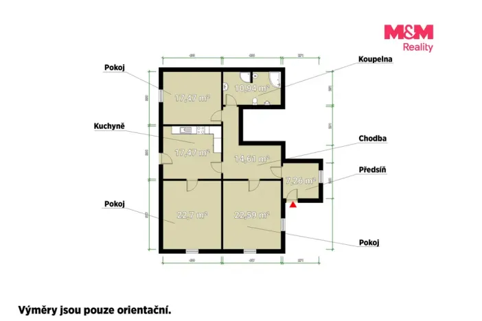 Pronájem bytu 3+1, Klatovy - Tupadly, 113 m2