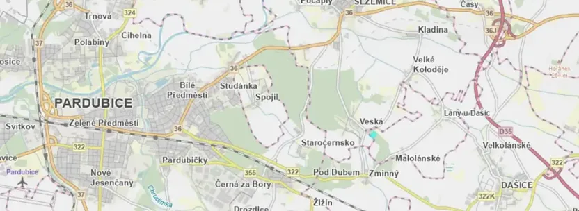 Prodej lesa, Lány u Dašic, 18841 m2