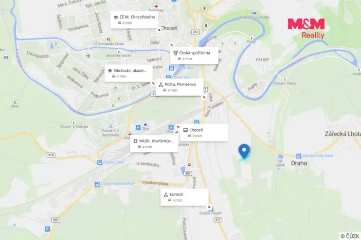 Prodej pozemku pro bydlení, Choceň, 463 m2
