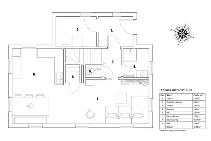 Prodej chalupy, Smržovka, 90 m2
