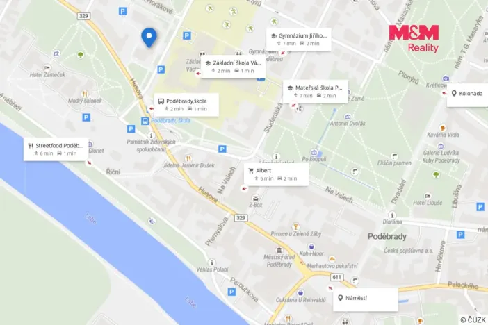 Pronájem bytu 2+kk, Poděbrady - Poděbrady II, Dr. Horákové, 43 m2
