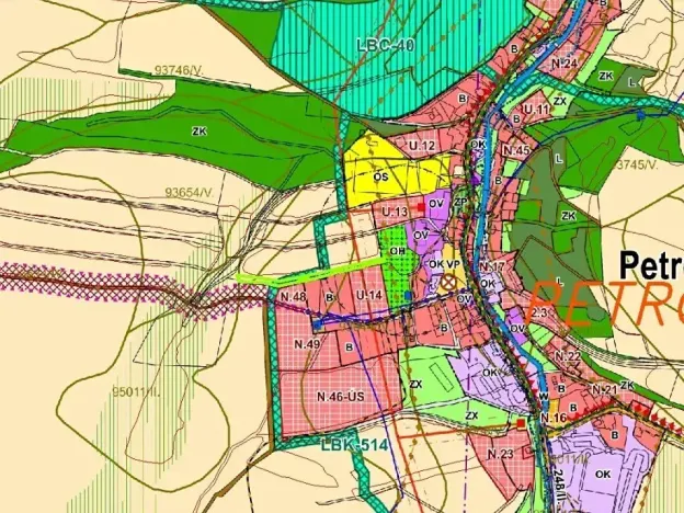 Dražba pozemku, Petrovice, 1643 m2