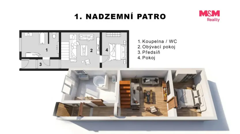 Prodej rodinného domu, Hoštka, Litoměřická, 162 m2