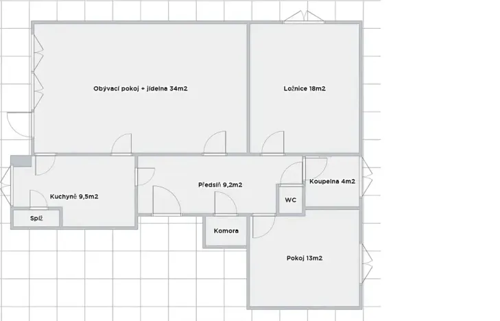 Pronájem bytu 3+1, Brno, Tábor, 82 m2