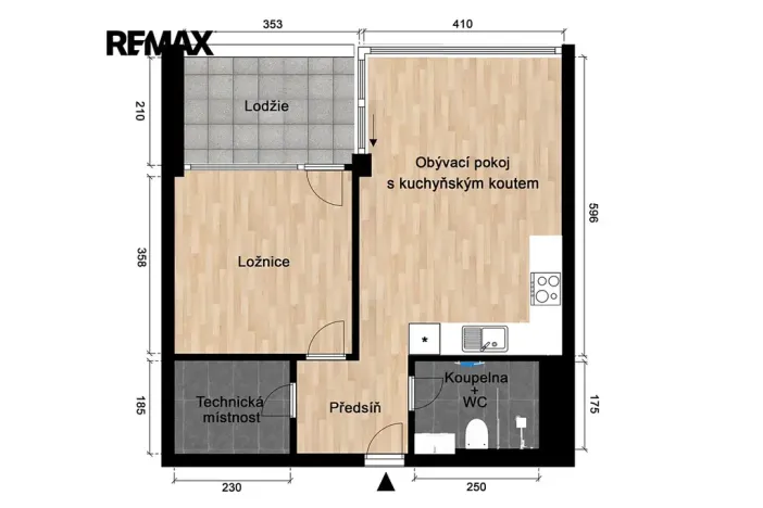 Pronájem bytu 2+kk, Plzeň, Truhlářská, 51 m2