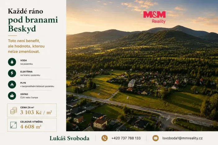 Prodej pozemku pro bydlení, Frýdlant nad Ostravicí, 4608 m2
