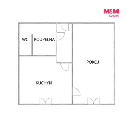 Prodej bytu 1+1, Ústí nad Labem - Mojžíř, Jindřicha Plachty, 35 m2