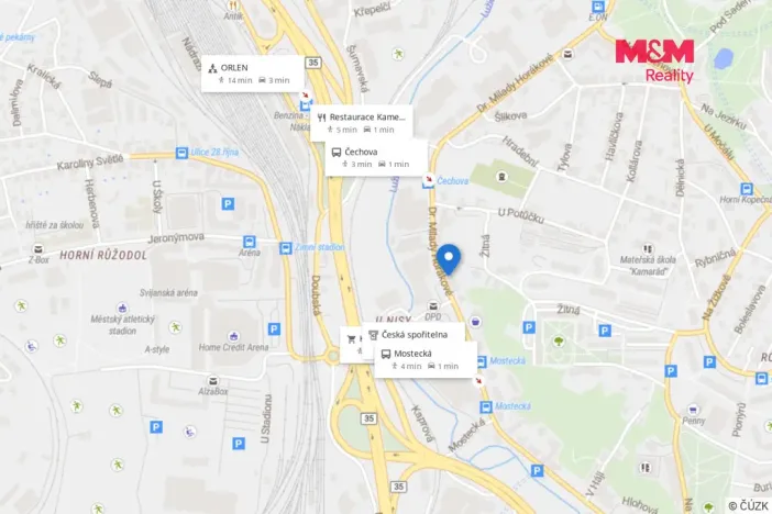 Prodej bytu 1+1, Liberec - Liberec VI-Rochlice, Dr. Milady Horákové, 44 m2