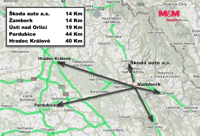Prodej komerčního pozemku, Vamberk, 2724 m2