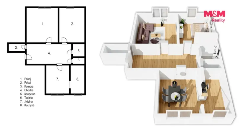 Prodej bytu 2+1, Hradec Králové - Pražské Předměstí, Kollárova, 84 m2