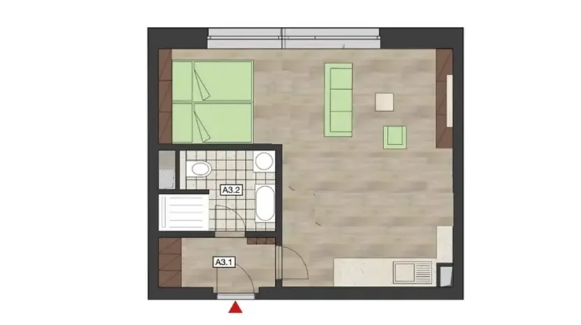 Pronájem bytu 1+kk, Zbiroh, Majerové, 40 m2