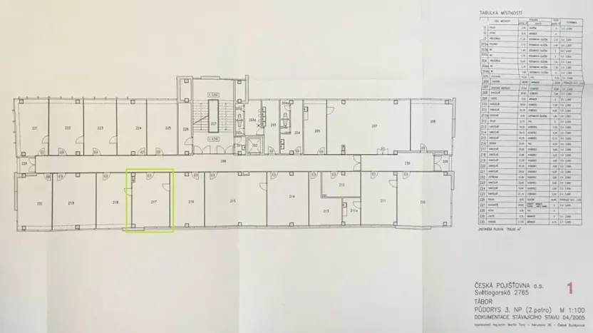 Pronájem kanceláře, Tábor, Světlogorská, 25 m2