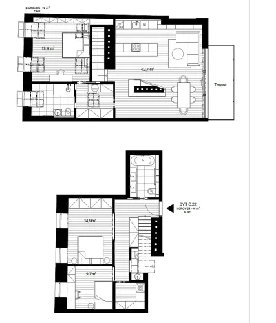 Pronájem bytu 4+kk, Praha, Sokolovská, 118 m2