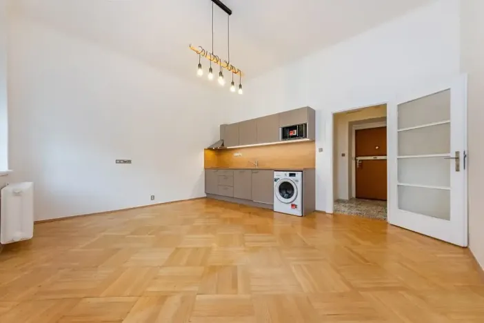 Pronájem bytu 1+kk, Praha - Karlín, Vítkova, 29 m2