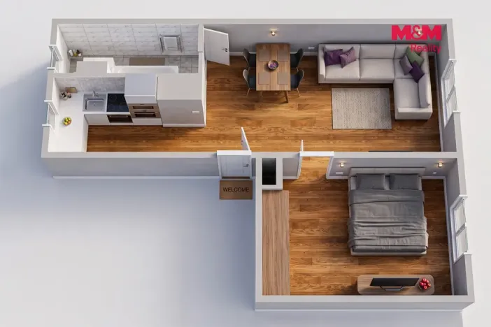 Prodej bytu 2+kk, Kraslice, Školní, 52 m2