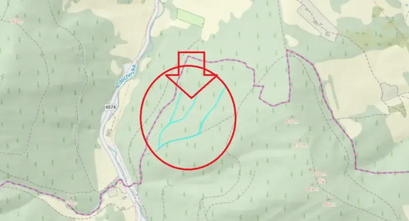 Prodej podílu lesa, Zděchov, 5288 m2