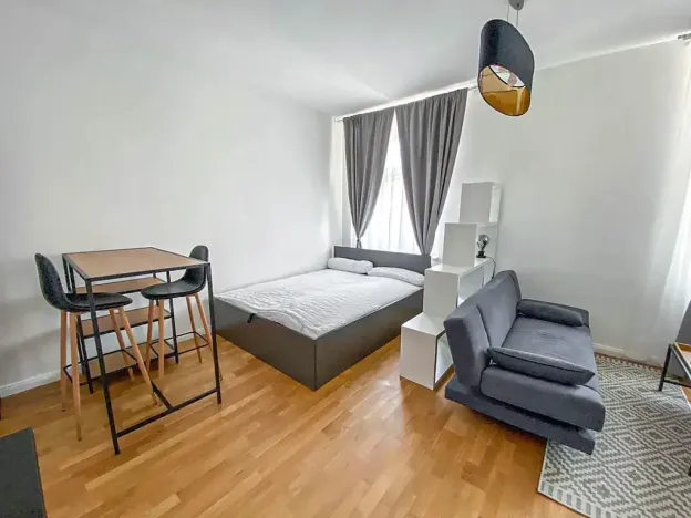 Pronájem bytu 1+kk, Praha - Vinohrady, Rubešova, 31 m2