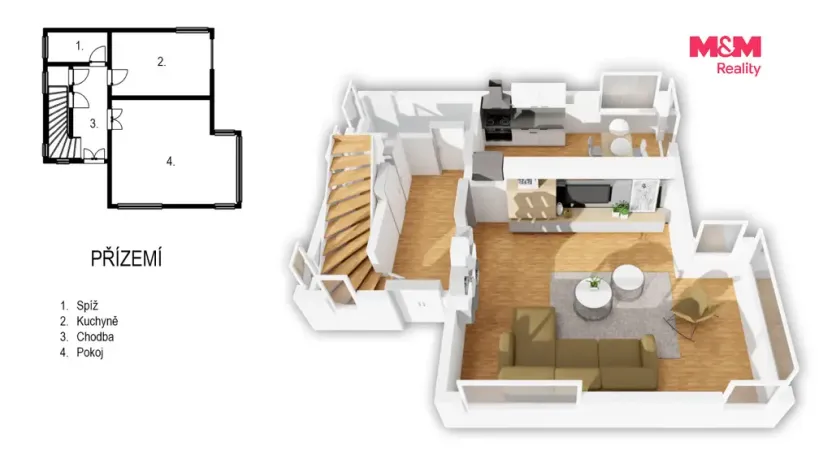 Prodej rodinného domu, Telč - Telč-Štěpnice, Slavatovská, 150 m2