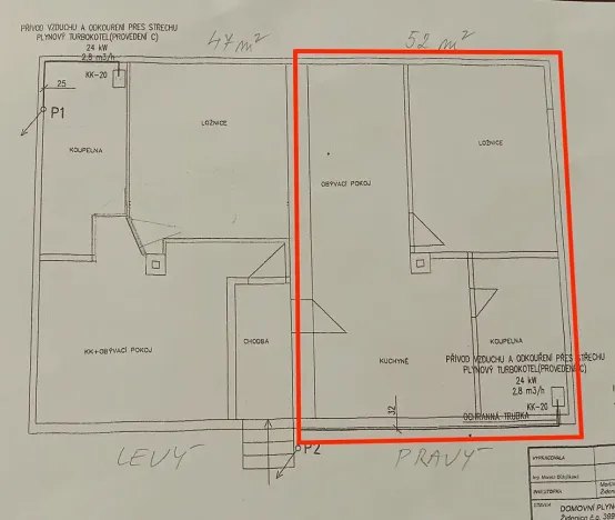 Pronájem bytu 2+kk, Brno, Jeronýmova, 52 m2