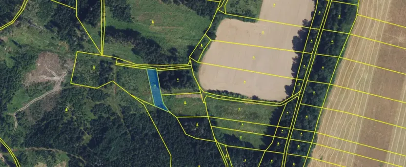 Prodej louky, Městečko Trnávka - Lázy, 1410 m2