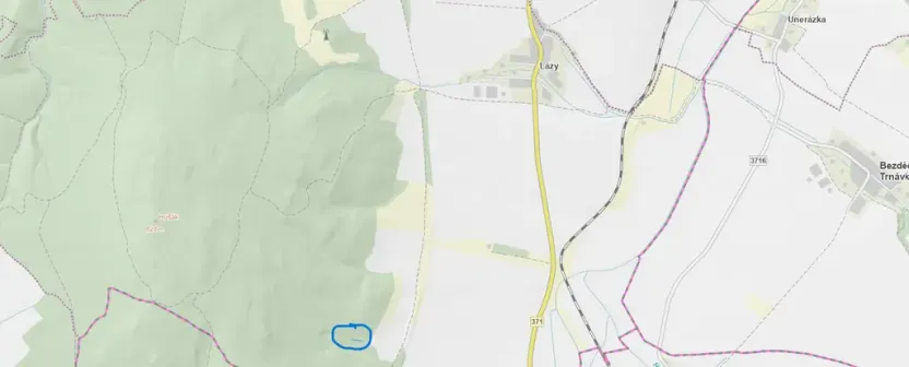 Prodej louky, Městečko Trnávka - Lázy, 1410 m2