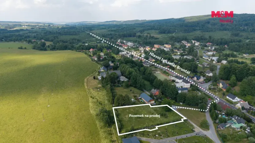 Prodej pozemku pro bydlení, Dětřichov nad Bystřicí, 3937 m2