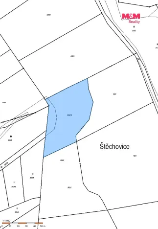 Prodej louky, Štěchovice - Masečín, 1801 m2