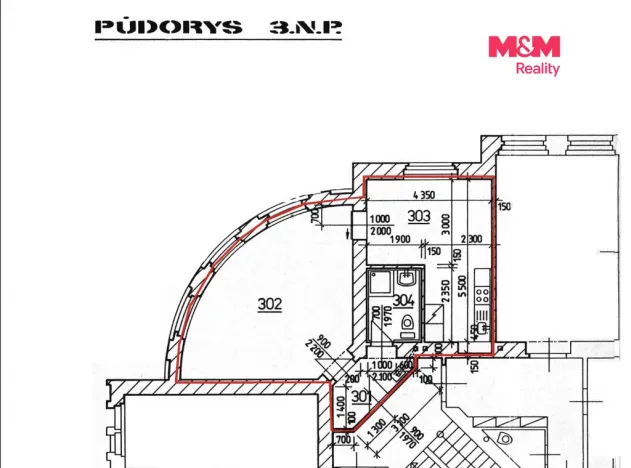 Pronájem kanceláře, Hradec Králové, Šafaříkova, 53 m2